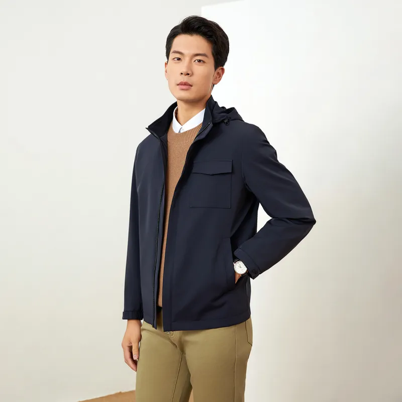 GY Goldlion Jackets Coats Men's Navy Blue-2