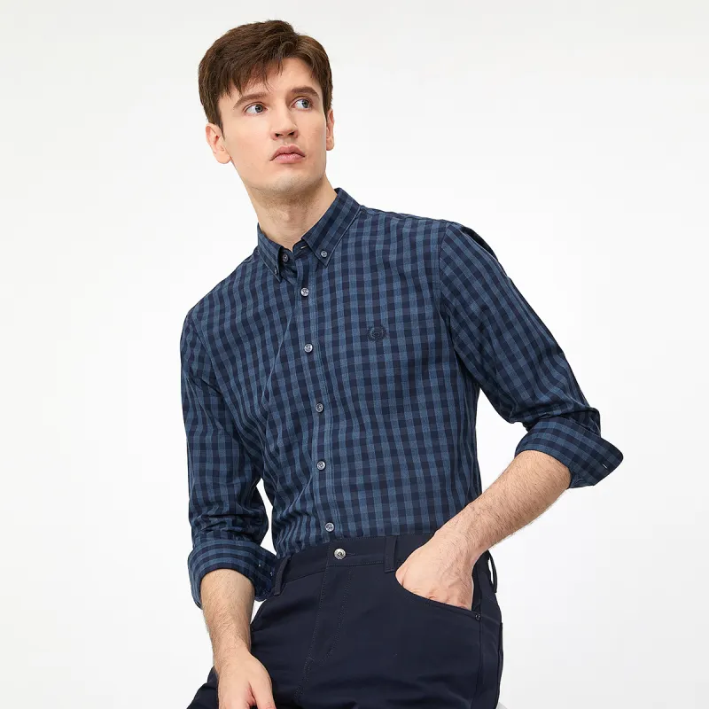 GY Goldlion Shirt Men's Royal Blue-3