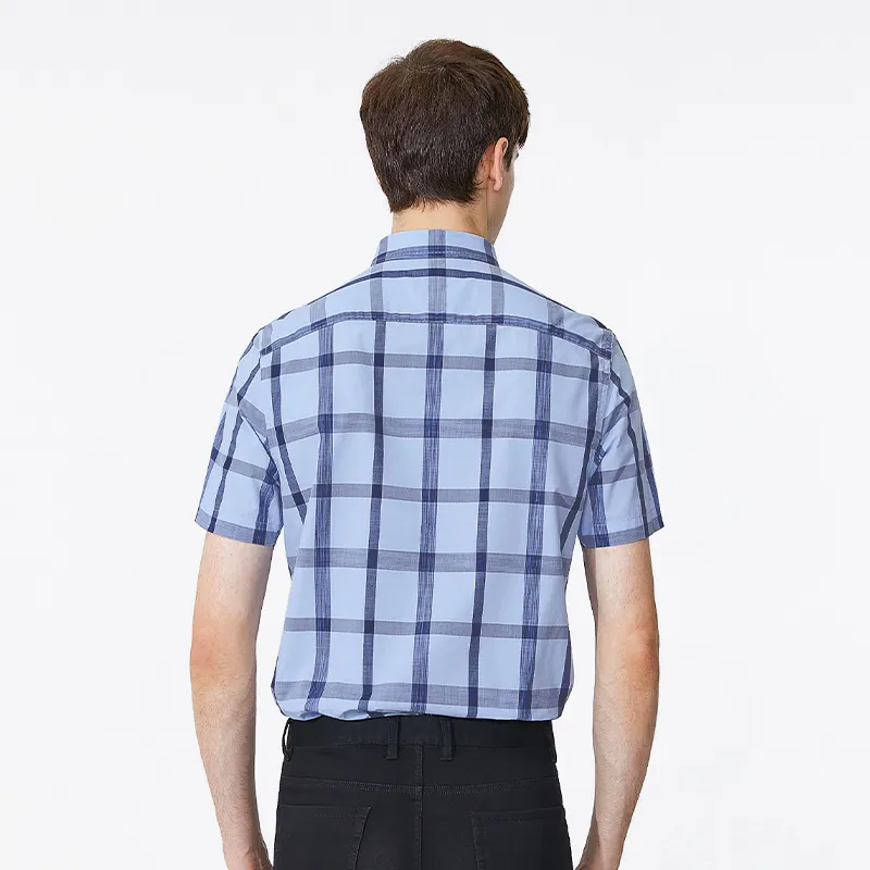 GY Goldlion Shirts Men Blue-1