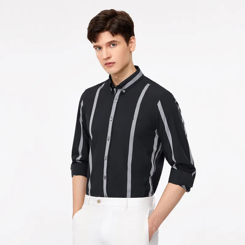 GY Goldlion Shirts Men Black-4