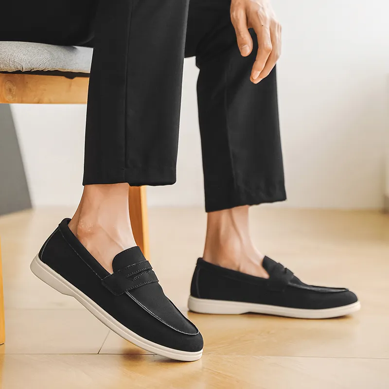 Medd Loafers Men Black/Beige/Sky Blue/Brown-3