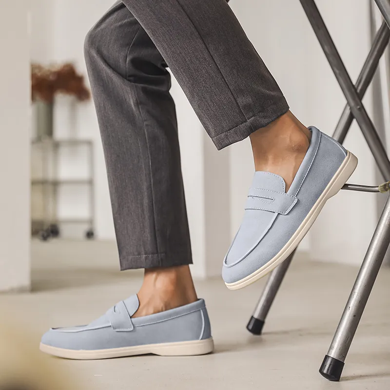 Medd Loafers Men Black/Beige/Sky Blue/Brown-20
