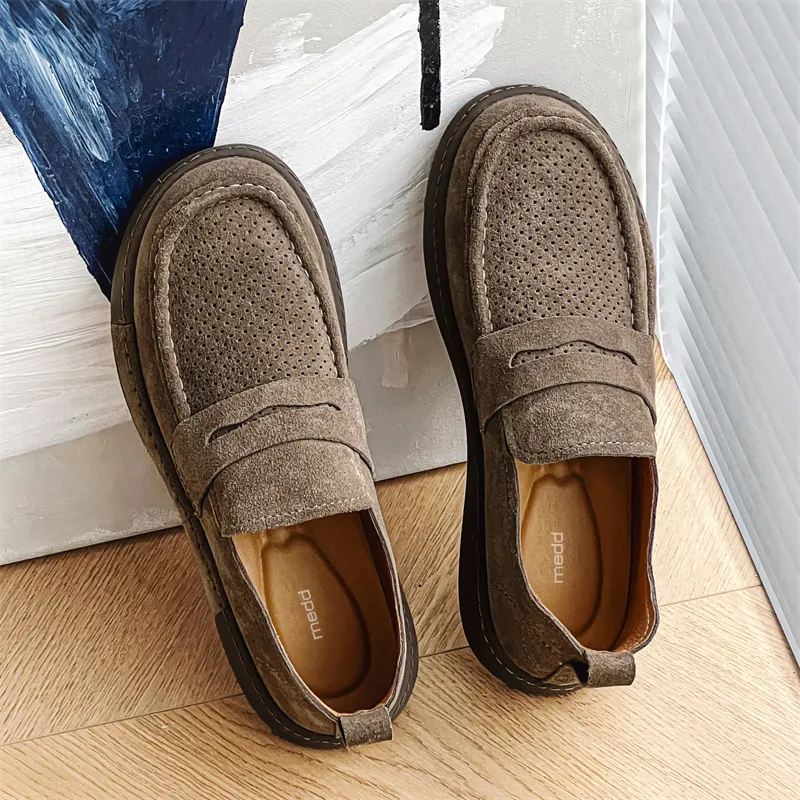 Medd Men's Casual Shoes Men Low Top Yellow/Brown-9