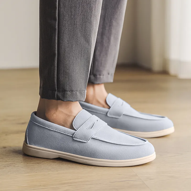 Medd Loafers Men Black/Beige/Sky Blue/Brown-17