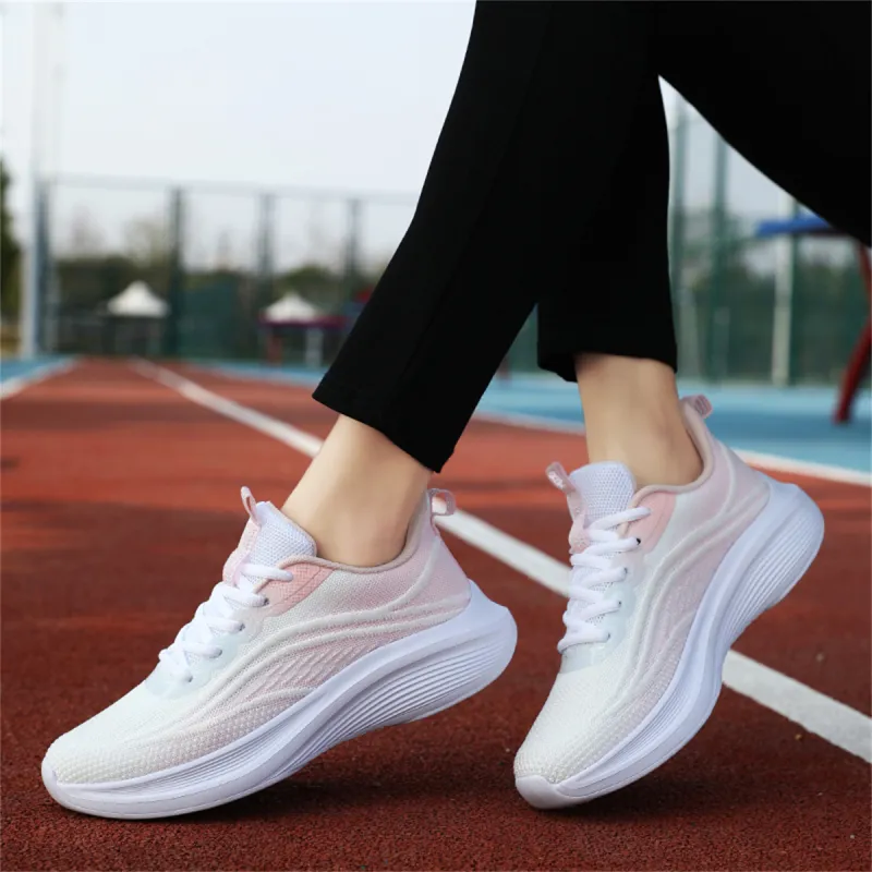 Medd Running Shoes Women's White Pink-6
