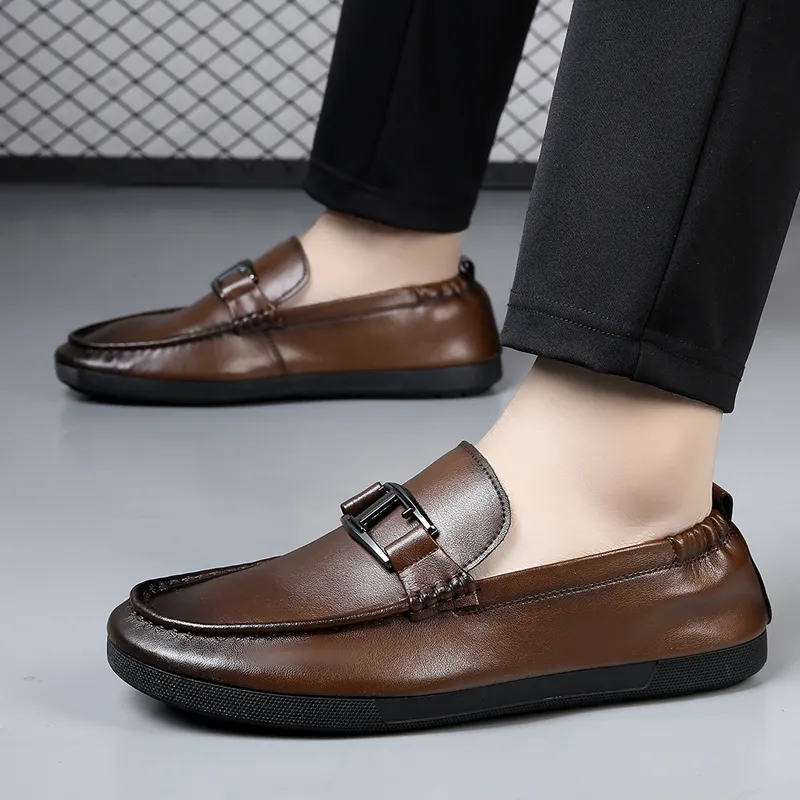 Medd Loafers Men Black Brown-9