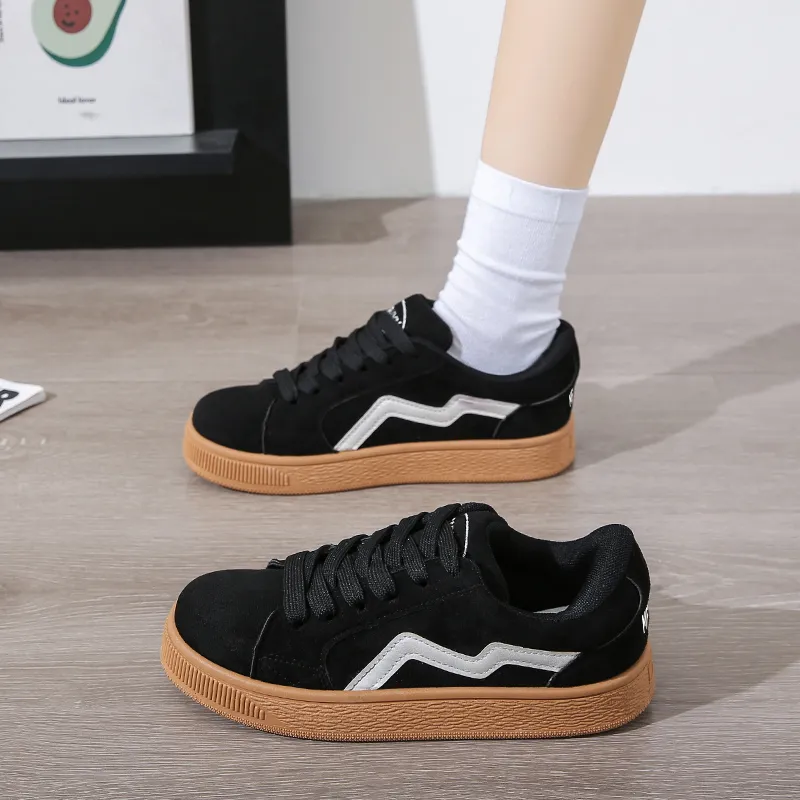 Medd Low Top Platform Height Increasing Skateboard Shoes Women's-1