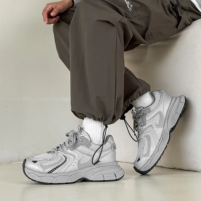 Medd Lightweight Height Increasing Low Top Chunky Sneakers Men's-14