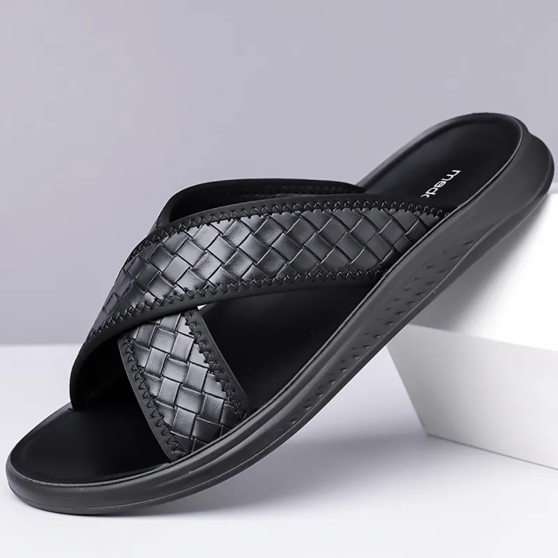 Medd Slip Resistant Abrasion Resistant Slide Slippers Men's-1