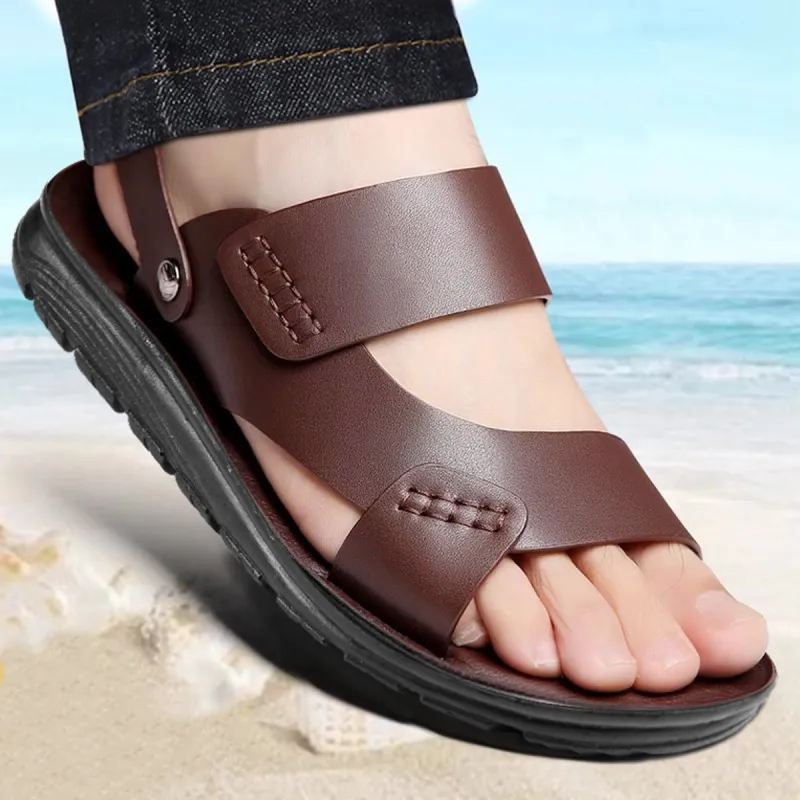 Medd Beach Sandals Men Black/Brown-4