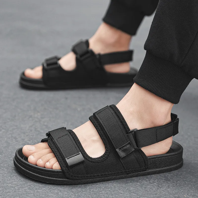 Medd Beach Sandals Unisex Black Rice-3