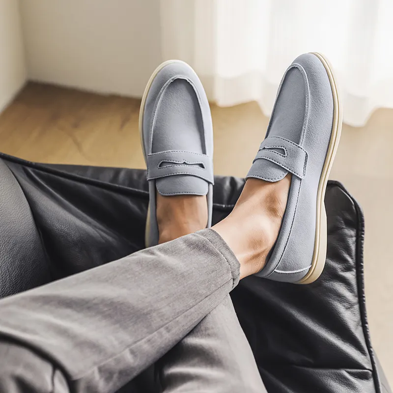 Medd Loafers Men Black/Beige/Sky Blue/Brown-19