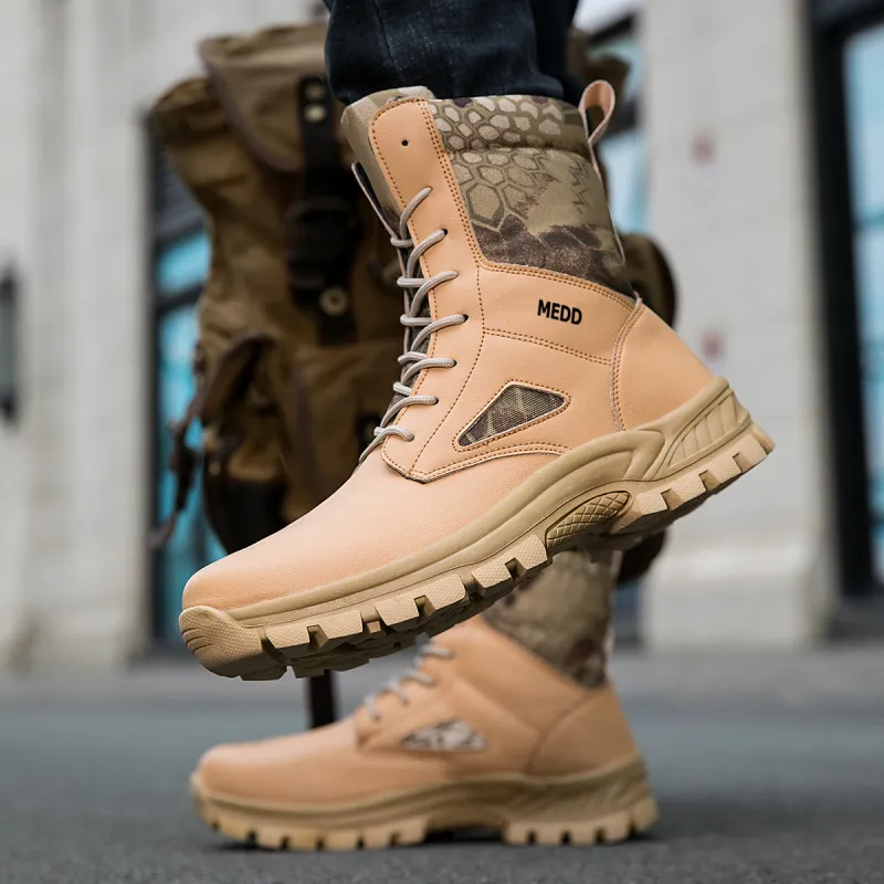Medd Martin Boots Men Khaki/Camouflage-10