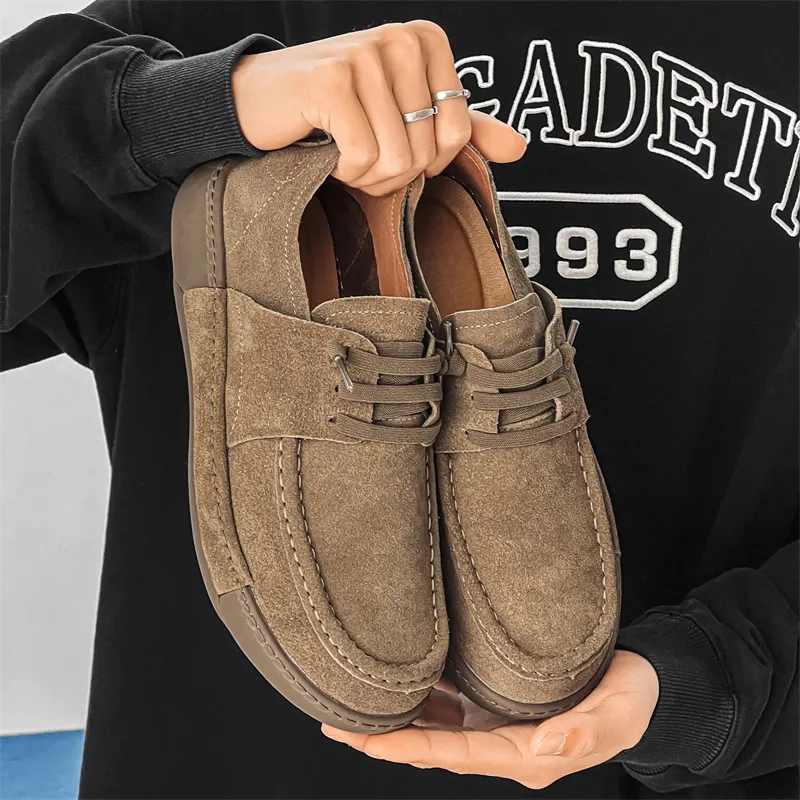 Medd Men's Casual Shoes Men Low Top Brown/Khaki-4
