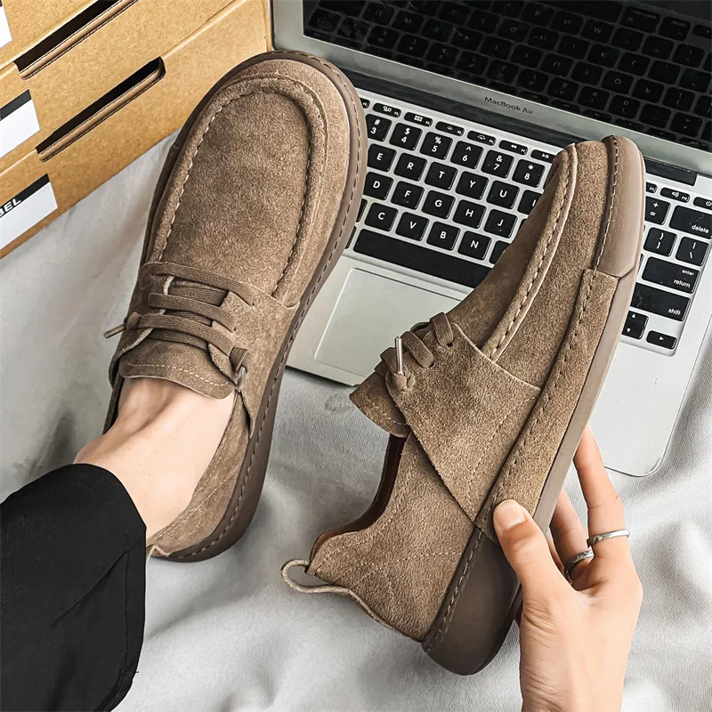 Medd Men's Casual Shoes Men Low Top Brown/Khaki-3