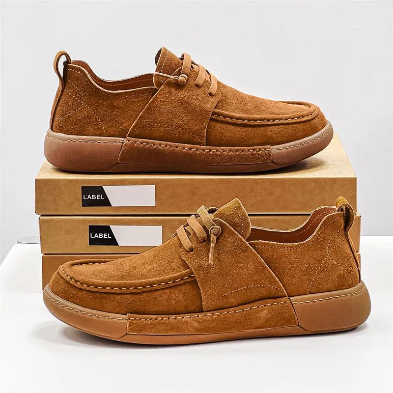 Medd Men's Casual Shoes Men Low Top Brown/Khaki-9