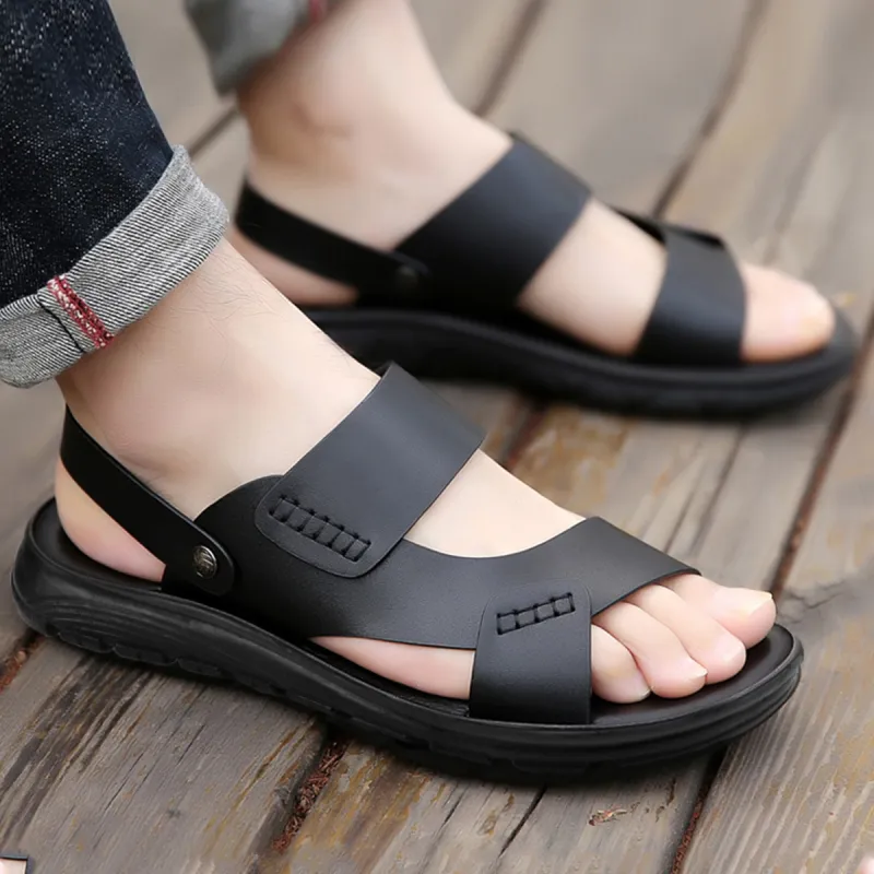 Medd Beach Sandals Men Black/Brown-1