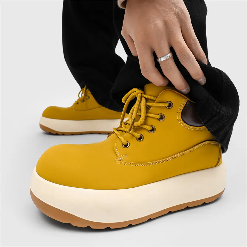 Medd Martin Boots Men Yellow Black-2