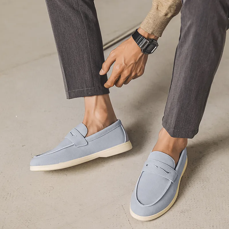 Medd Loafers Men Black/Beige/Sky Blue/Brown-21