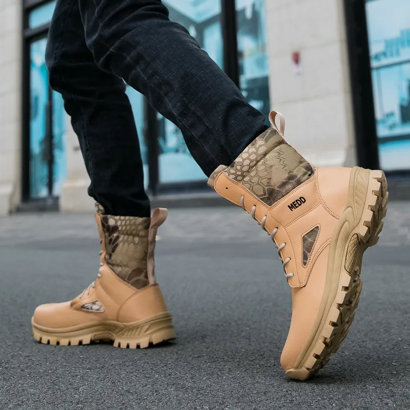 Medd Martin Boots Men Khaki/Camouflage-11