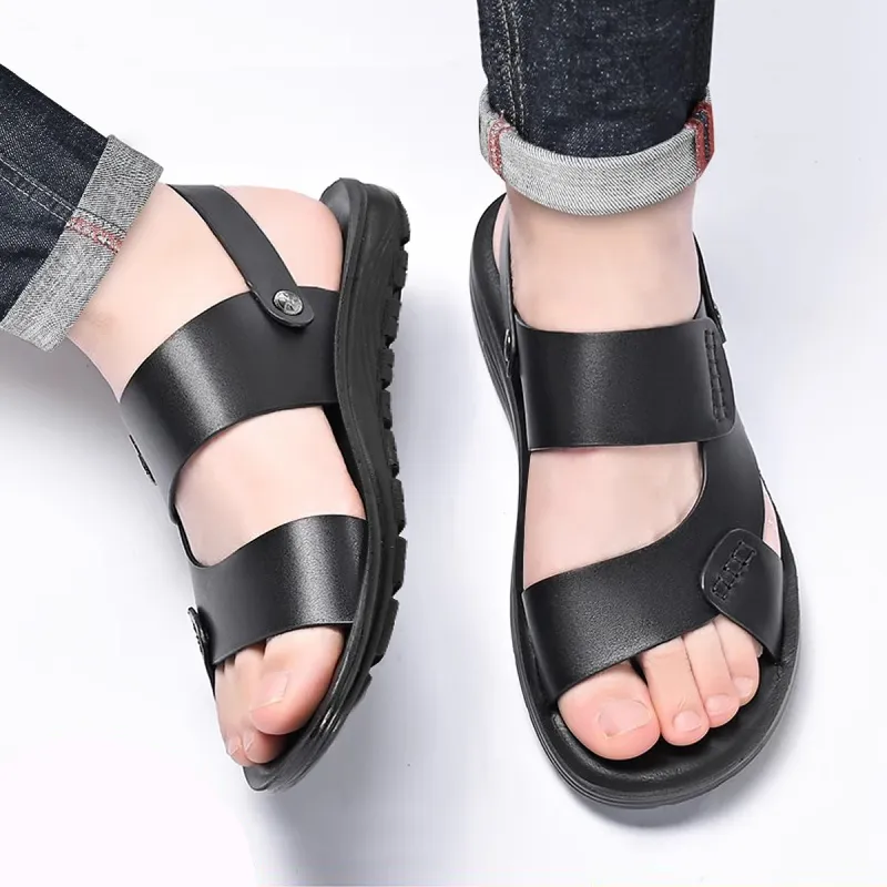 Medd Beach Sandals Men Black/Brown-2
