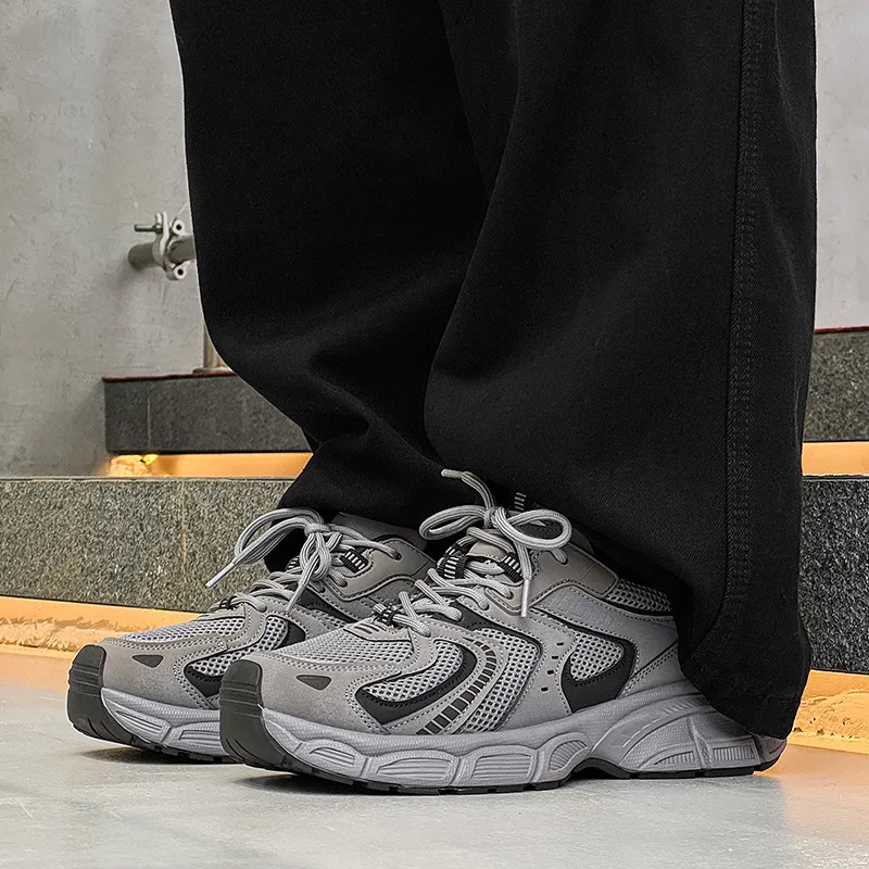 Medd Lightweight Height Increasing Low Top Chunky Sneakers Men's-4
