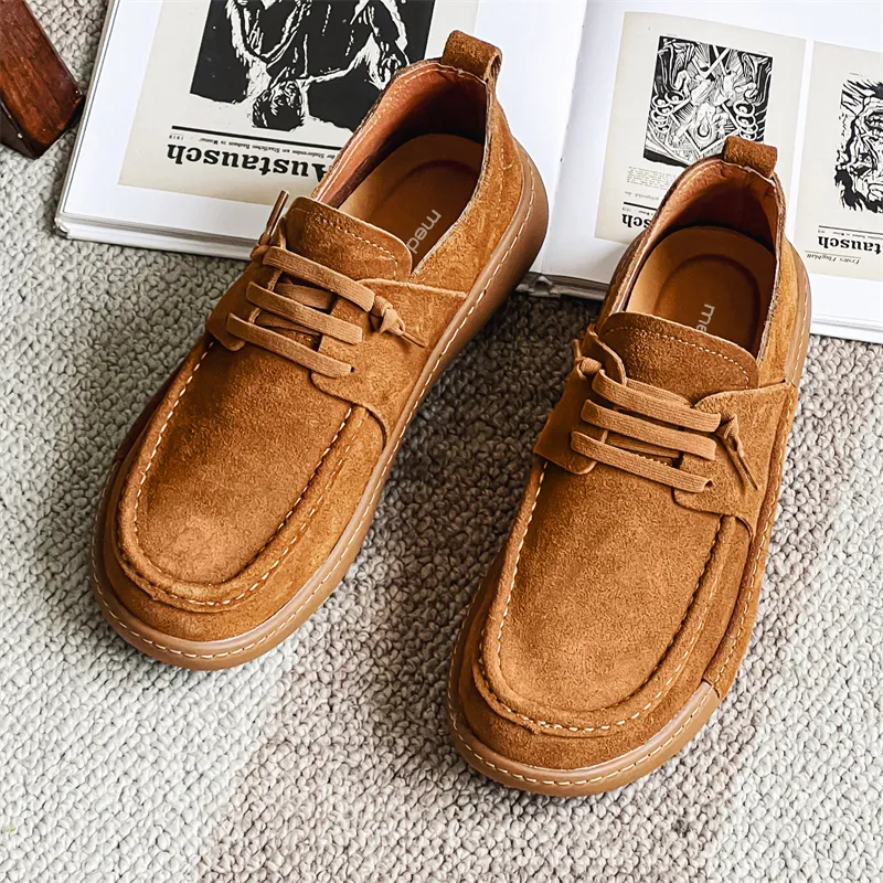 Medd Men's Casual Shoes Men Low Top Brown/Khaki-8