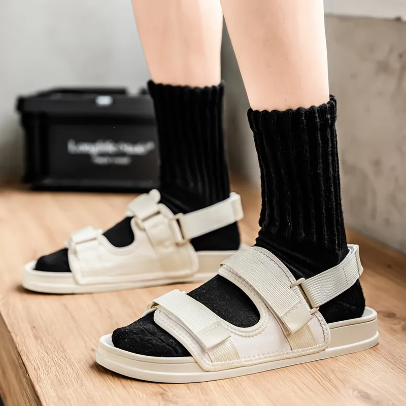 Medd Beach Sandals Unisex Black Rice-8