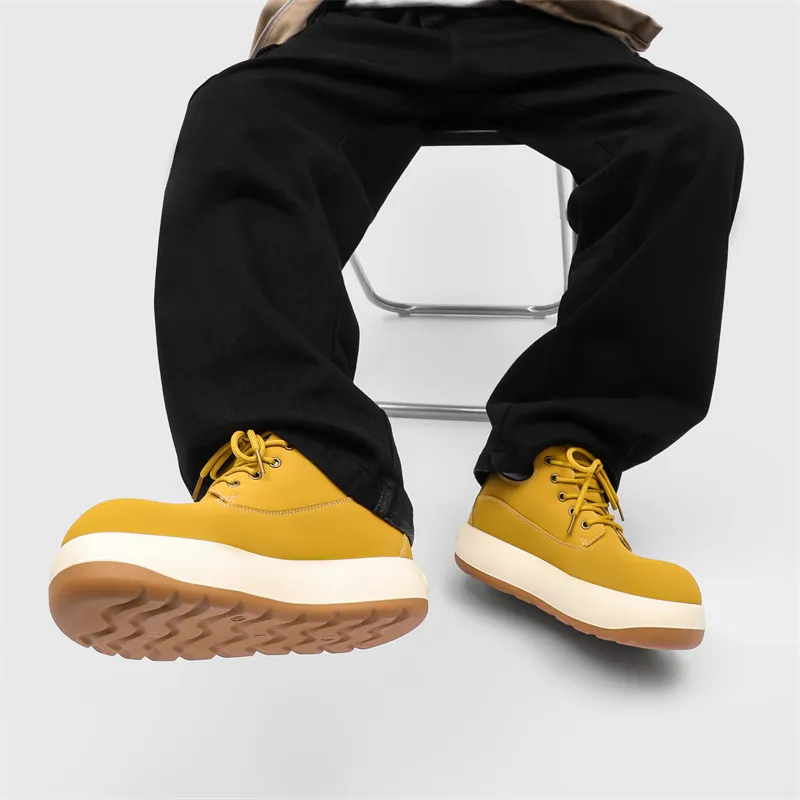 Medd Martin Boots Men Yellow Black-4