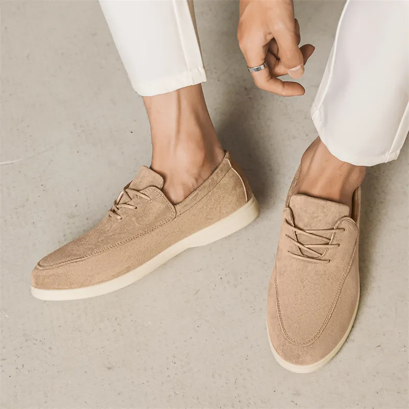 Medd Men's Casual Shoes Men Low Top Khaki Brown-5