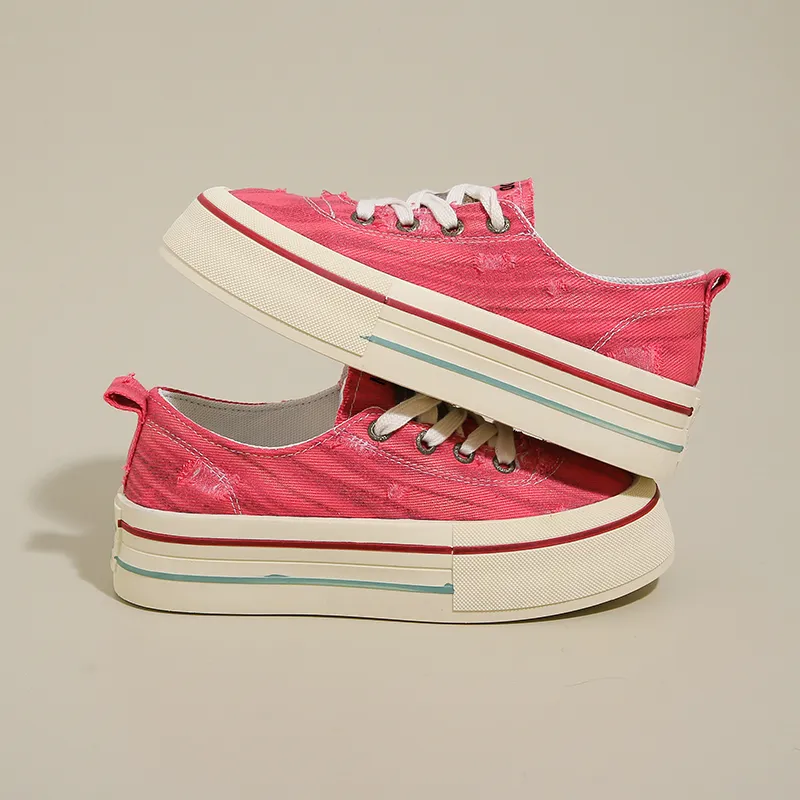Medd Canvas Shoes Women's Low Top Blue-8