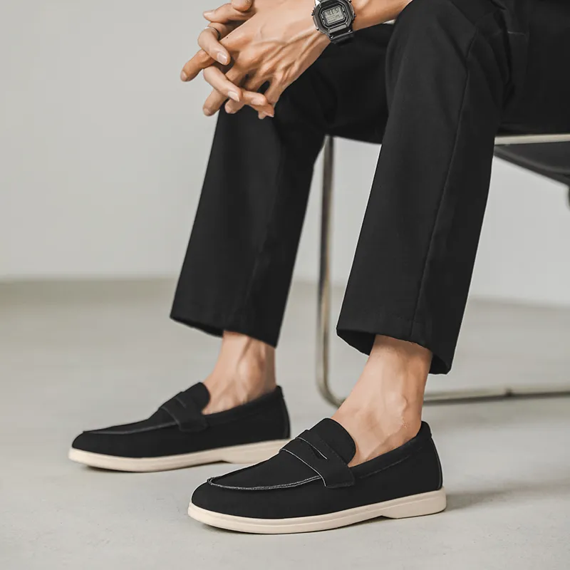 Medd Loafers Men Black/Beige/Sky Blue/Brown-4