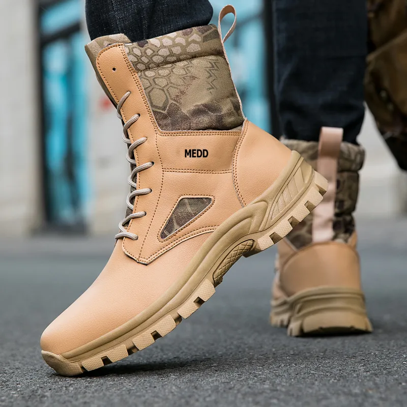 Medd Martin Boots Men Khaki/Camouflage-9