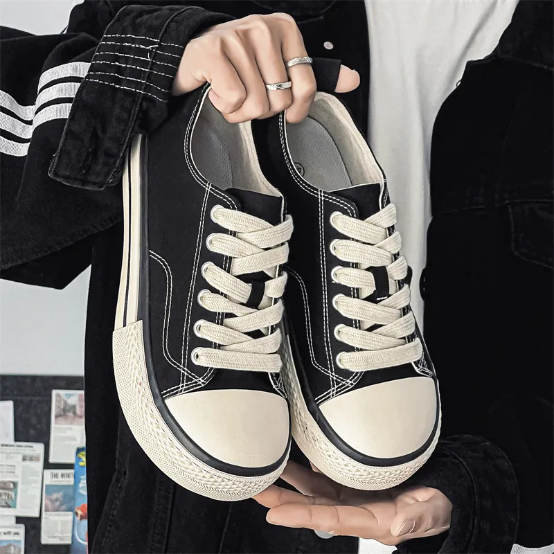 Medd Height Increasing Canvas Shoes Unisex-1