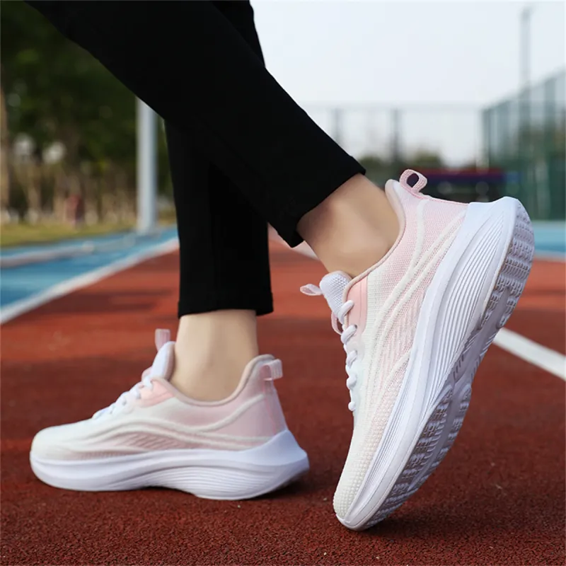 Medd Running Shoes Women's White Pink-5