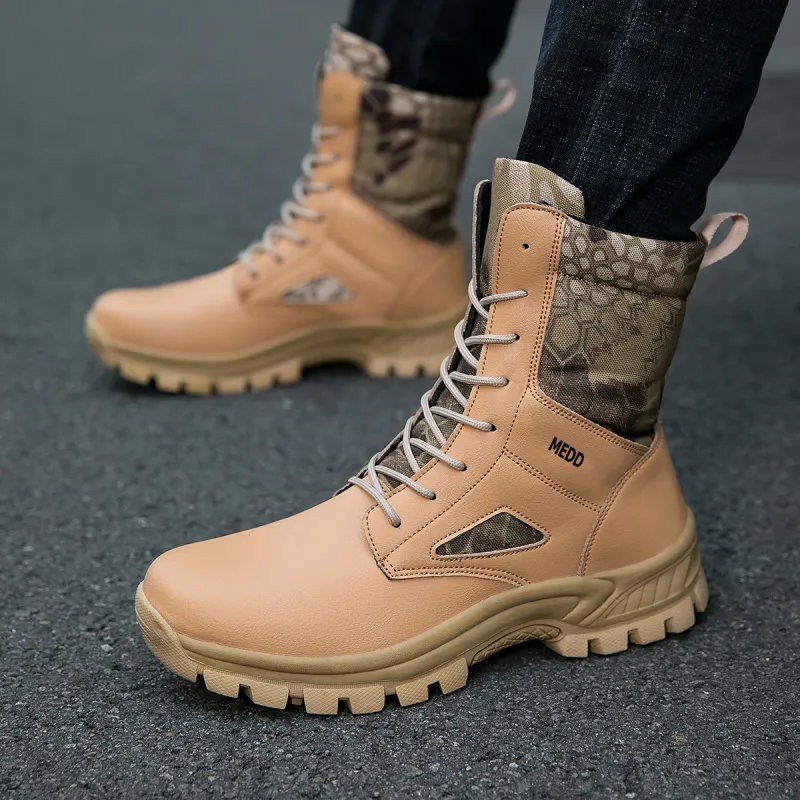 Medd Martin Boots Men Khaki/Camouflage-7