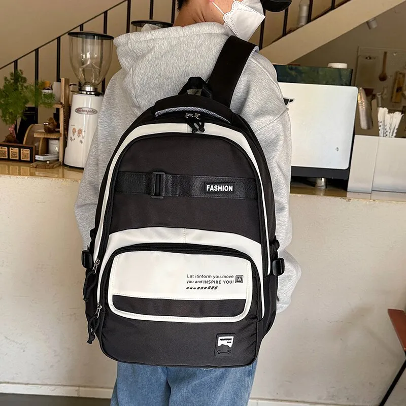 LUVISTRUE Oxford Backpack Unisex Gray/Black/Purple/Lake Blue/Dark Blue-1