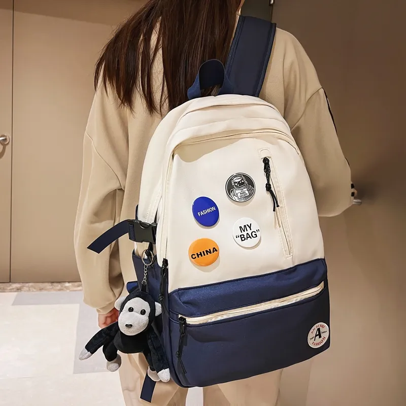 LUVISTRUE Nylon Backpack Unisex Multicolor-12