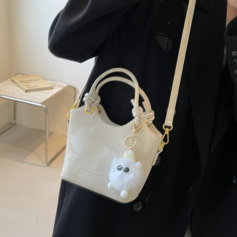 LUVISTRUE PU Handbags Shoulder Bag Crossbody Bag Regular Women's Black/Ecru/Pink/Coffee/Silver-4