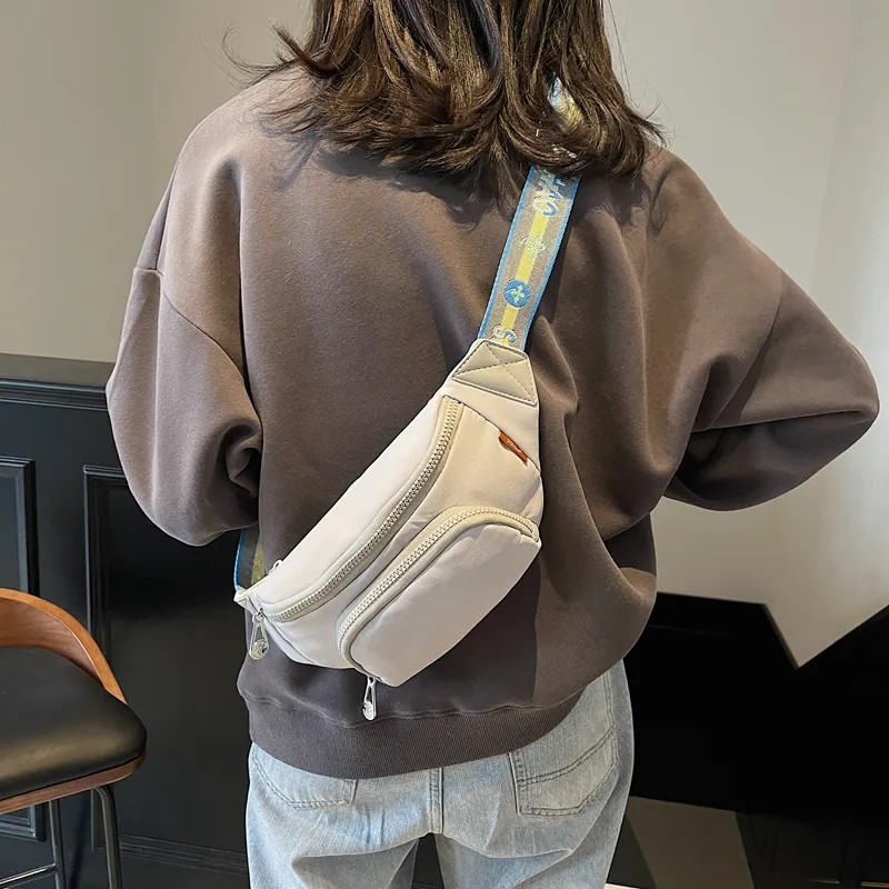 LUVISTRUE Fabric Shoulder Bag Sling Bag Cell Phone Pouch Regular Unisex White/Black/Gray/Yellow-10
