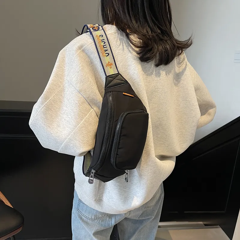 LUVISTRUE Fabric Shoulder Bag Sling Bag Cell Phone Pouch Regular Unisex White/Black/Gray/Yellow-19