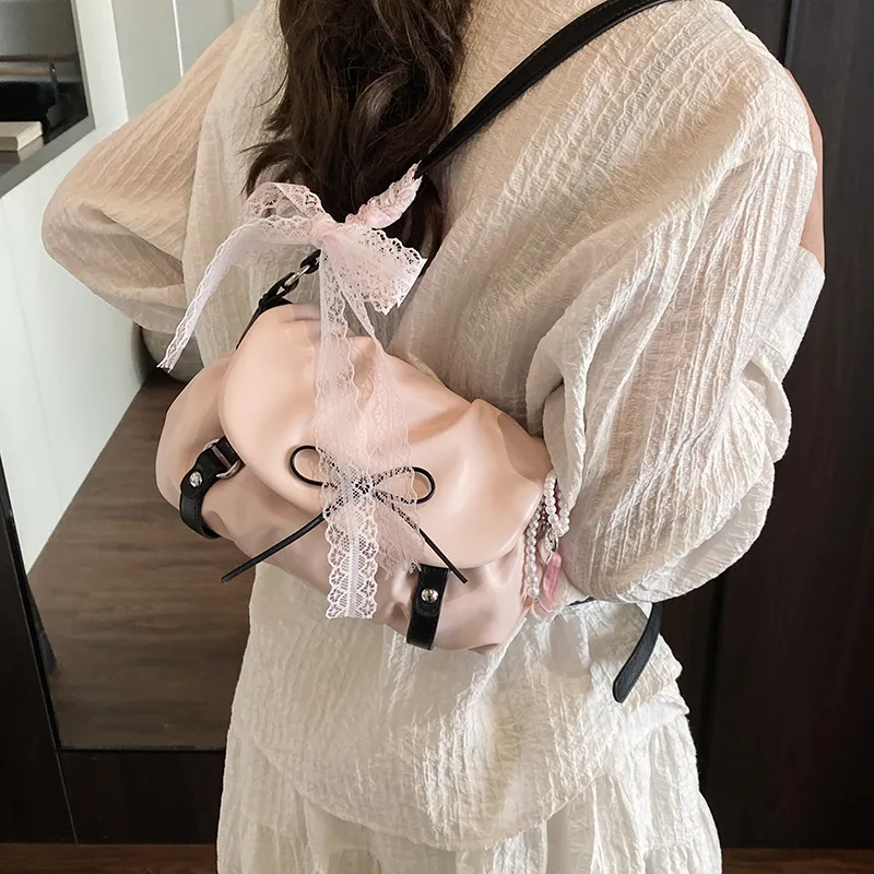 LUVISTRUE PU Shoulder Bag Crossbody Bag Regular Women's Silver/Pink/Black-9