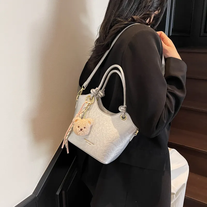 LUVISTRUE Pu Handbags Shoulder Bag Crossbody Bag Regular Women's Beige/Silver/Black/Pink-16