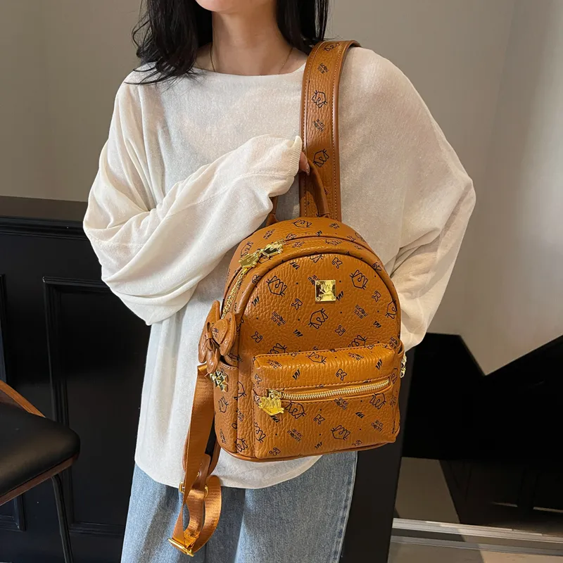 LUVISTRUE PU Backpacks Regular Women's Pink/Khaki/Brown/Black-12