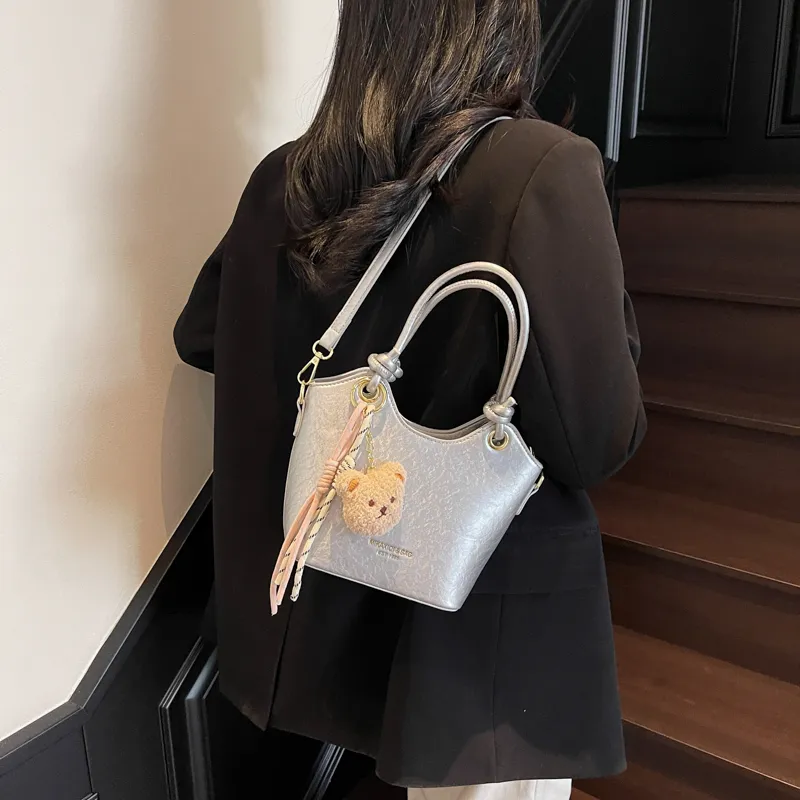 LUVISTRUE Pu Handbags Shoulder Bag Crossbody Bag Regular Women's Beige/Silver/Black/Pink-17