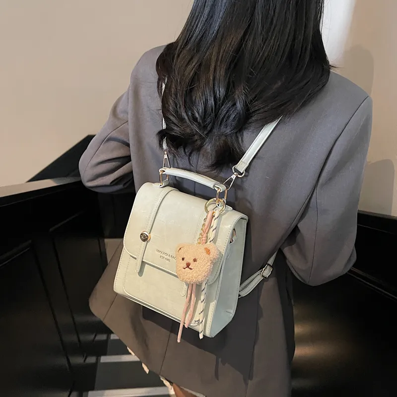 LUVISTRUE PU Backpack Crossbody Bag Regular Women's Blue/Ecru/Black/Pink-12