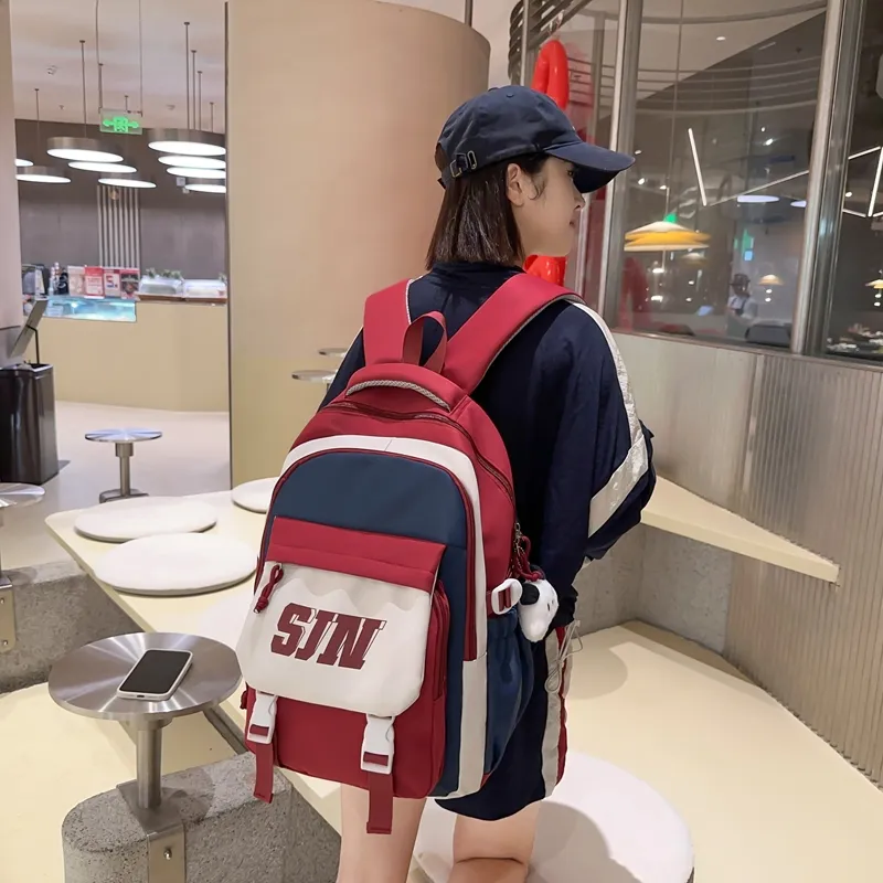 LUVISTRUE Nylon Backpack Regular Unisex Multicolor-3