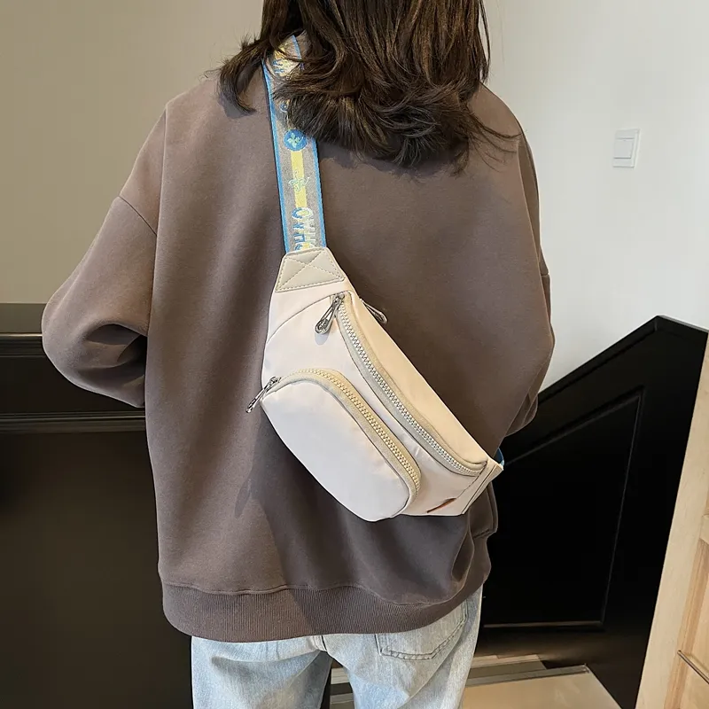 LUVISTRUE Fabric Shoulder Bag Sling Bag Cell Phone Pouch Regular Unisex White/Black/Gray/Yellow-12