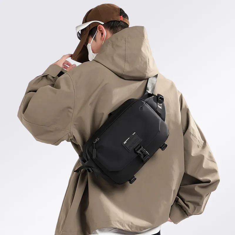 LUVISTRUE Oxford Crossbody Handbags Regular Men's Gray/Black-10
