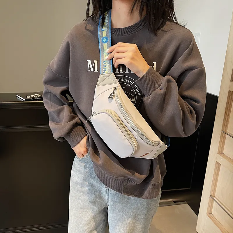 LUVISTRUE Fabric Shoulder Bag Sling Bag Cell Phone Pouch Regular Unisex White/Black/Gray/Yellow-11
